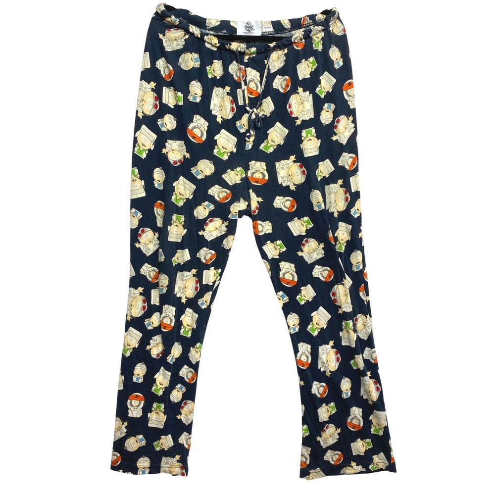 Vintage 2005 South Park Comedy Central Pajama Pants Mens M Navy Blue